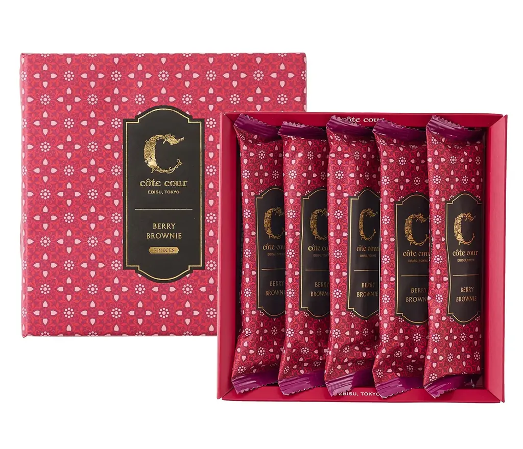 2種類のベリーの華やかな味わい。ブラウニー専門店【côte cour（コートクール）】より冬期限定『ベリーブラウニー』を発売。 画像 2