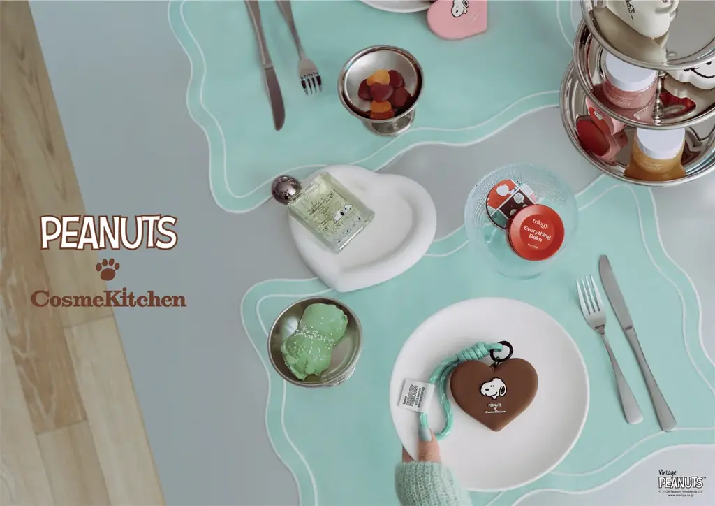 【Cosme Kitchen】愛らしいスヌーピーとコスメキッチンのオーガニックな心地よさが一つに！PEANUTSコラボアイテムが数量限定で2026年1月16日(金)より発売！ 画像 1