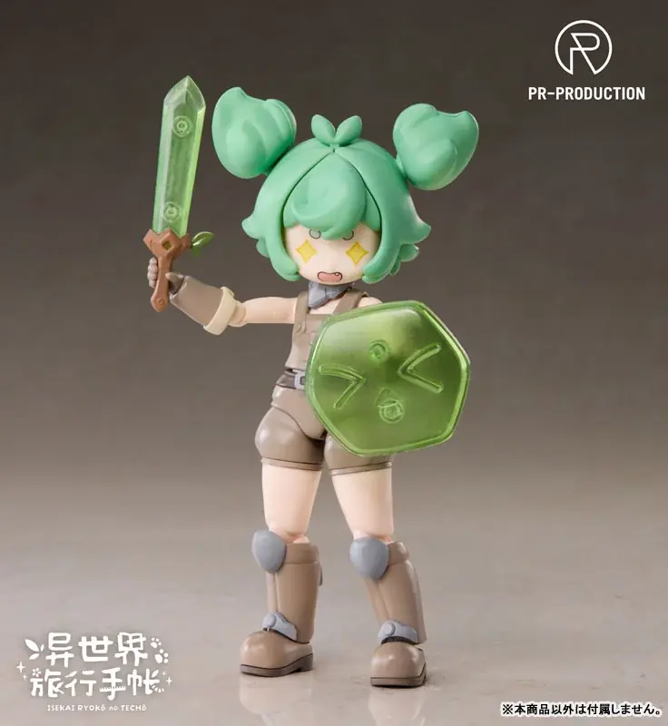 『異世界旅行手帳』より、「03 新人鍛冶師 ヘーリー・スミス」「武器パック 01 スライムブロック シリーズ」プラスチックキットが登場。 画像 20