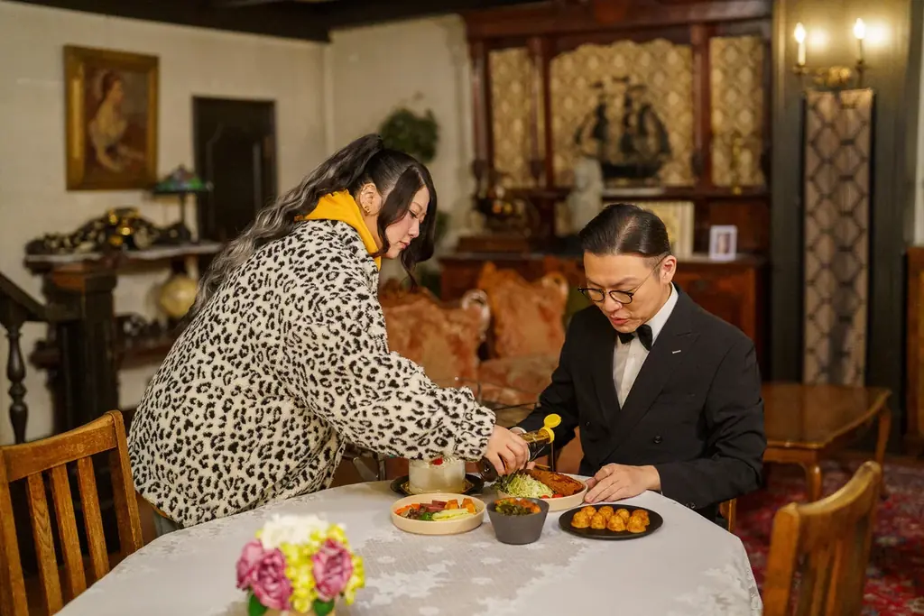 有吉の壁発「京佳お嬢様と奥田執事」ショートドラマシーズン3始動｜味ぽんタイアップも実現 画像 3