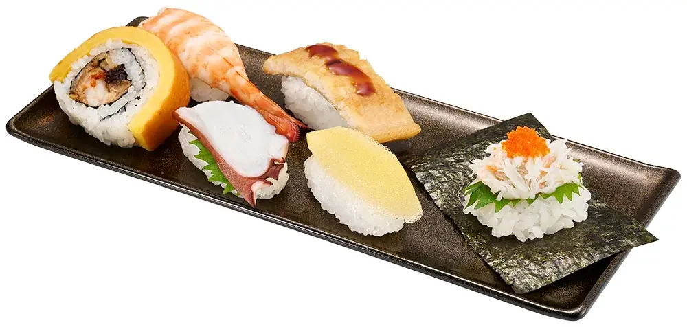 スシローですし初め！“みんなで腹一杯。スシローからのお年玉キャンペーン”開催。キャンペーンに応募できるピック付きの「六福彩り盛り」が登場！ 画像 2