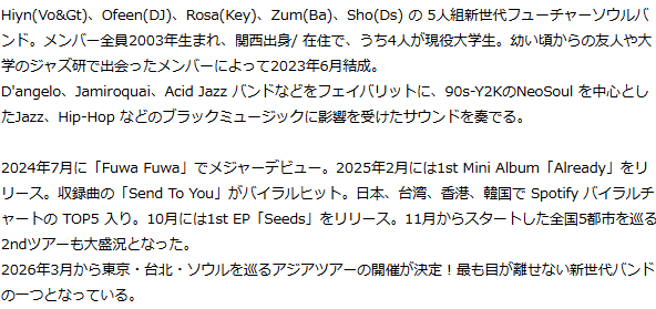 Spotifyが2026年に躍進を期待する次世代アーティスト「RADAR: Early Noise 2026」を発表 画像 18