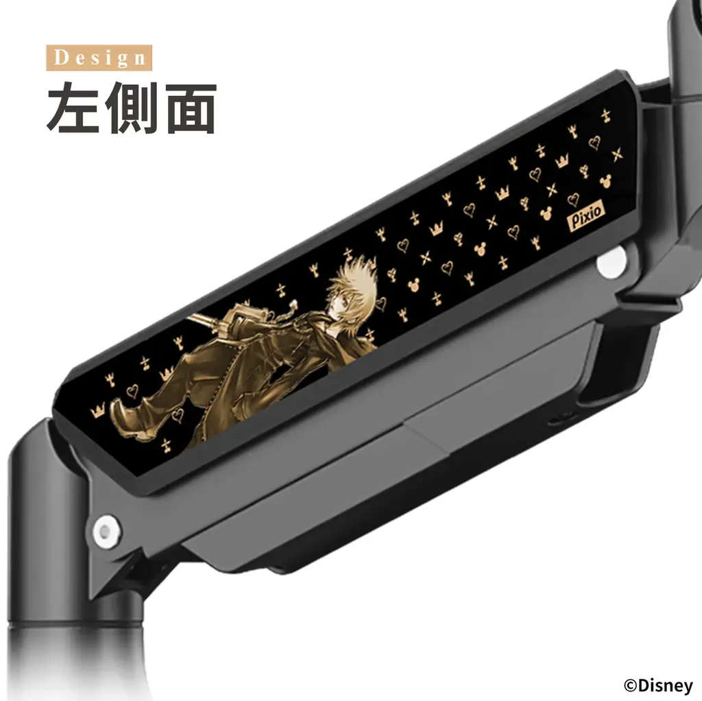 Pixioから ディズニー『キングダム ハーツ』デザイン第2弾、「ロクサス」のモニターアームとアクリルマウススタンドが新登場！2026年1月8日（木）から販売開始 画像 4