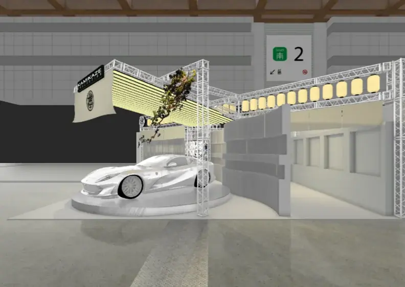 【東京オートサロン2026】KAMIKAZE COLLECTION、世界に2台の伝説的シャーシを持つ「ポルシェ962C」を展示。Madlaneとのコラボレーションで魅せる、究極のディテイリング。 画像 3