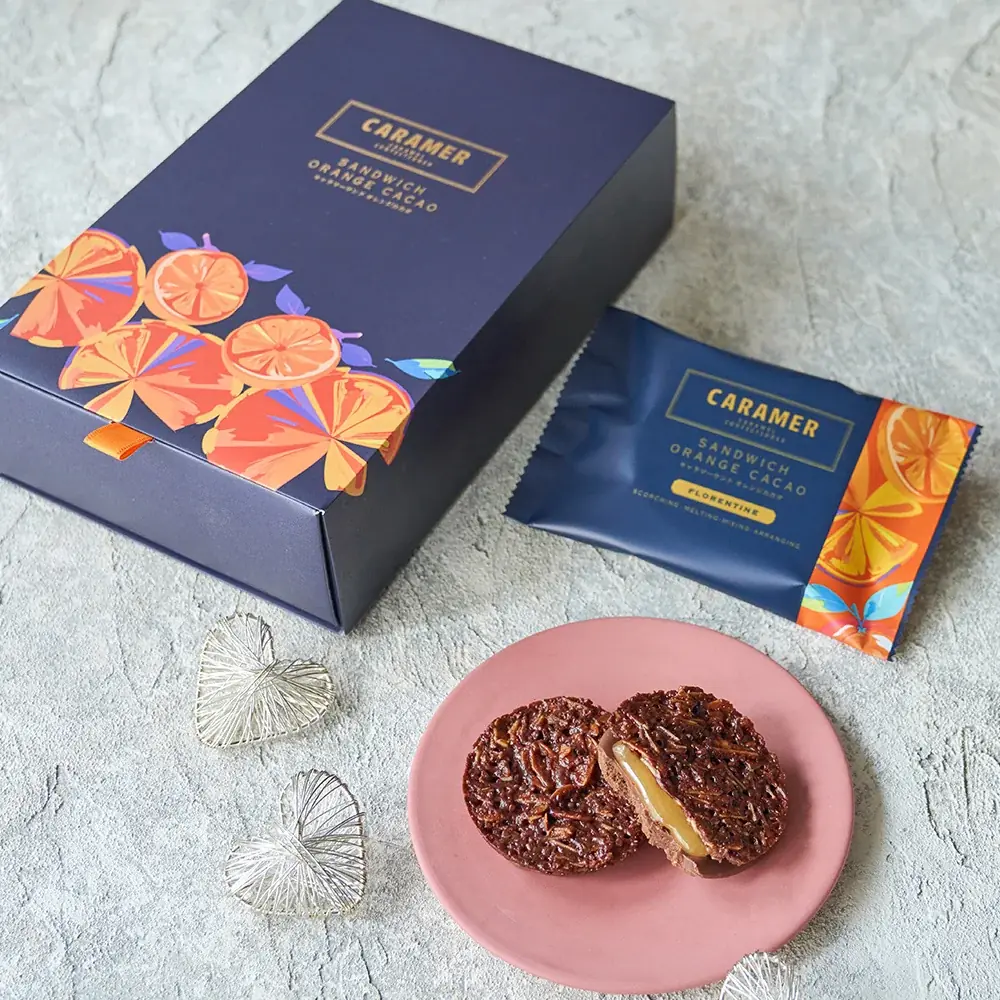 キャラメル菓子専門店「CARAMER」がジェイアール名古屋タカシマヤ　アムール・デュ・ショコラ に登場！新作「キャラマーサンド オレンジカカオ」も登場 画像 2
