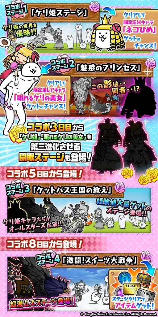 『ケリ姫スイーツ』×『にゃんこ大戦争』期間限定コラボイベント開催に関するお知らせ 画像 3
