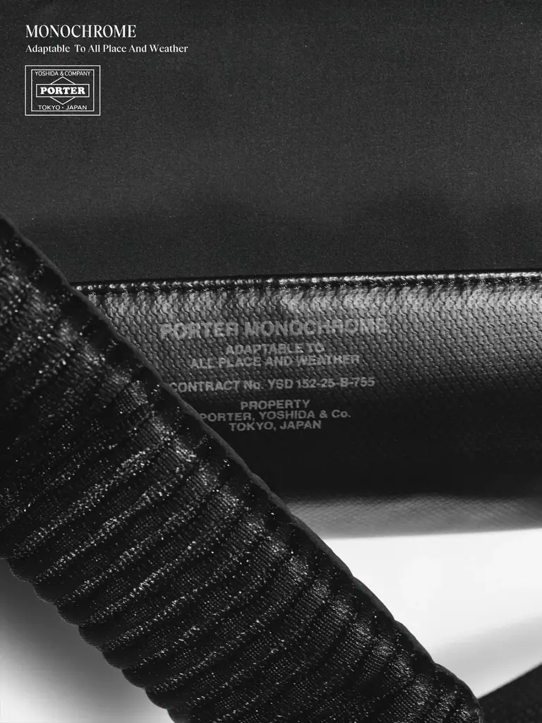 PORTERの新作「MONOCHROME」が国内外の厳選された店舗で発売となります。 画像 7