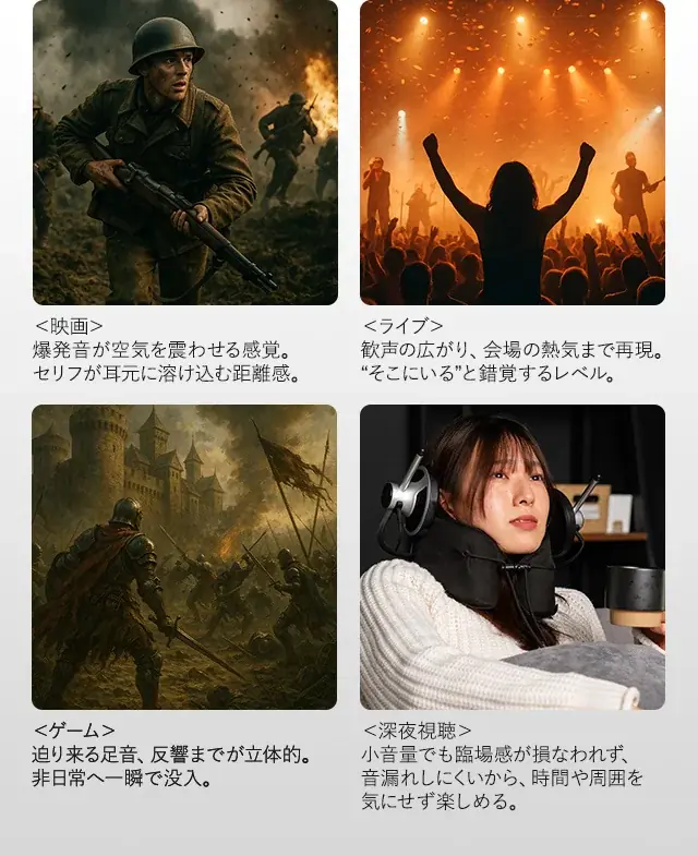 耳元5cmで響く、ダイナミックサウンド。新感覚パーソナル・シアター・スピーカー SWIRE AURBIS（スワイヤ オルビス）。クラウドファンディングを開始。 画像 2