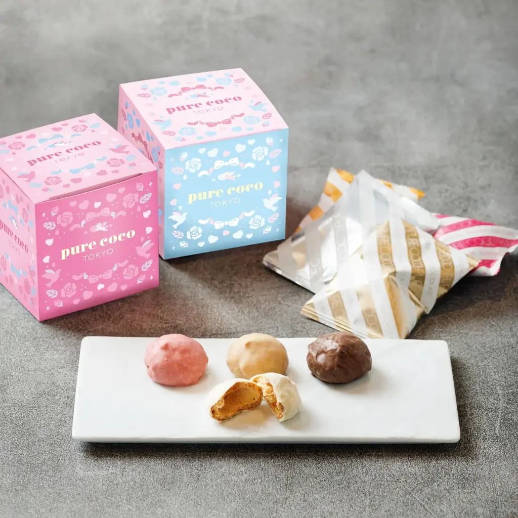 【pure coco TOKYO（ピュアココ トーキョー）】1度に全4種のフレーバーを楽しめる　ギフトシーンや自分へのご褒美にぴったり『ピュアココ バレンタインキューブ』発売 画像 2