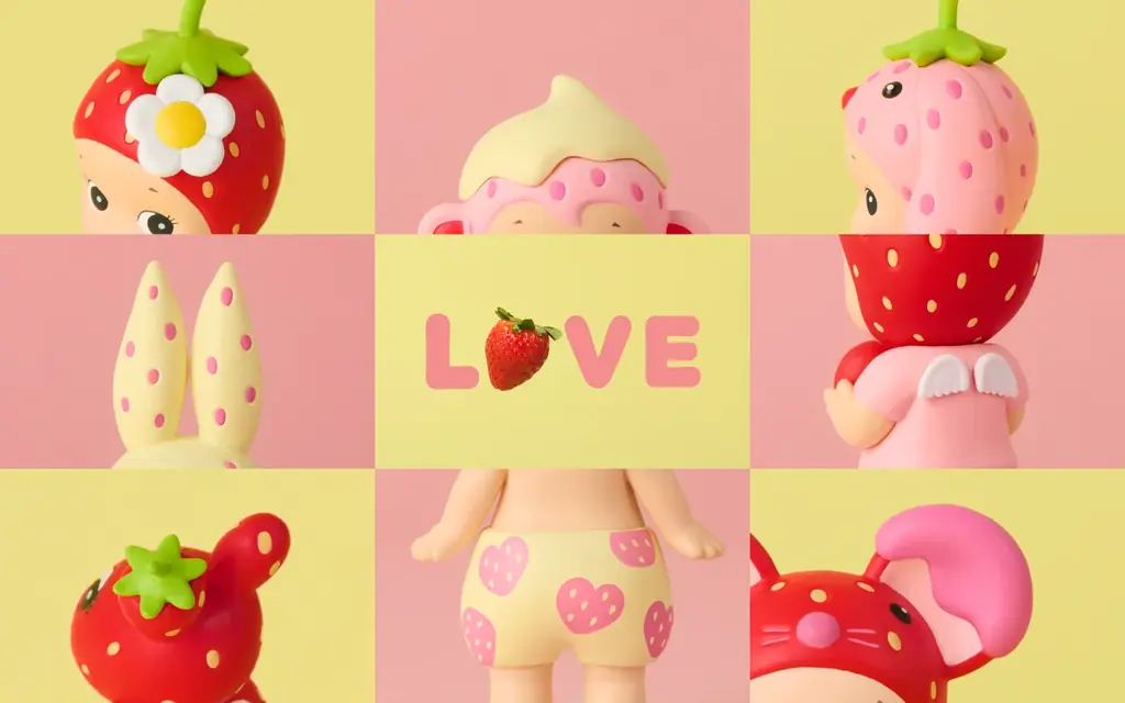 バレンタインは、いちごになった小さな天使の男の子と甘いひとときを。「Sonny Angel mini figure Strawberry Love Series」が、全世界同日発売。 画像 3