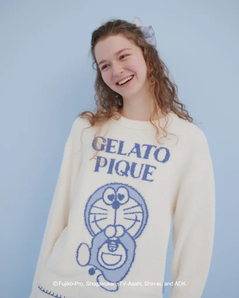 【ドラえもん meets GELATO PIQUE】喜怒哀楽あふれるドラえもんとドラミの表情をオリジナルアートで描く、身に纏うだけで思わず笑顔になるようなコレクションをお届け【1月16日発売】 画像 2