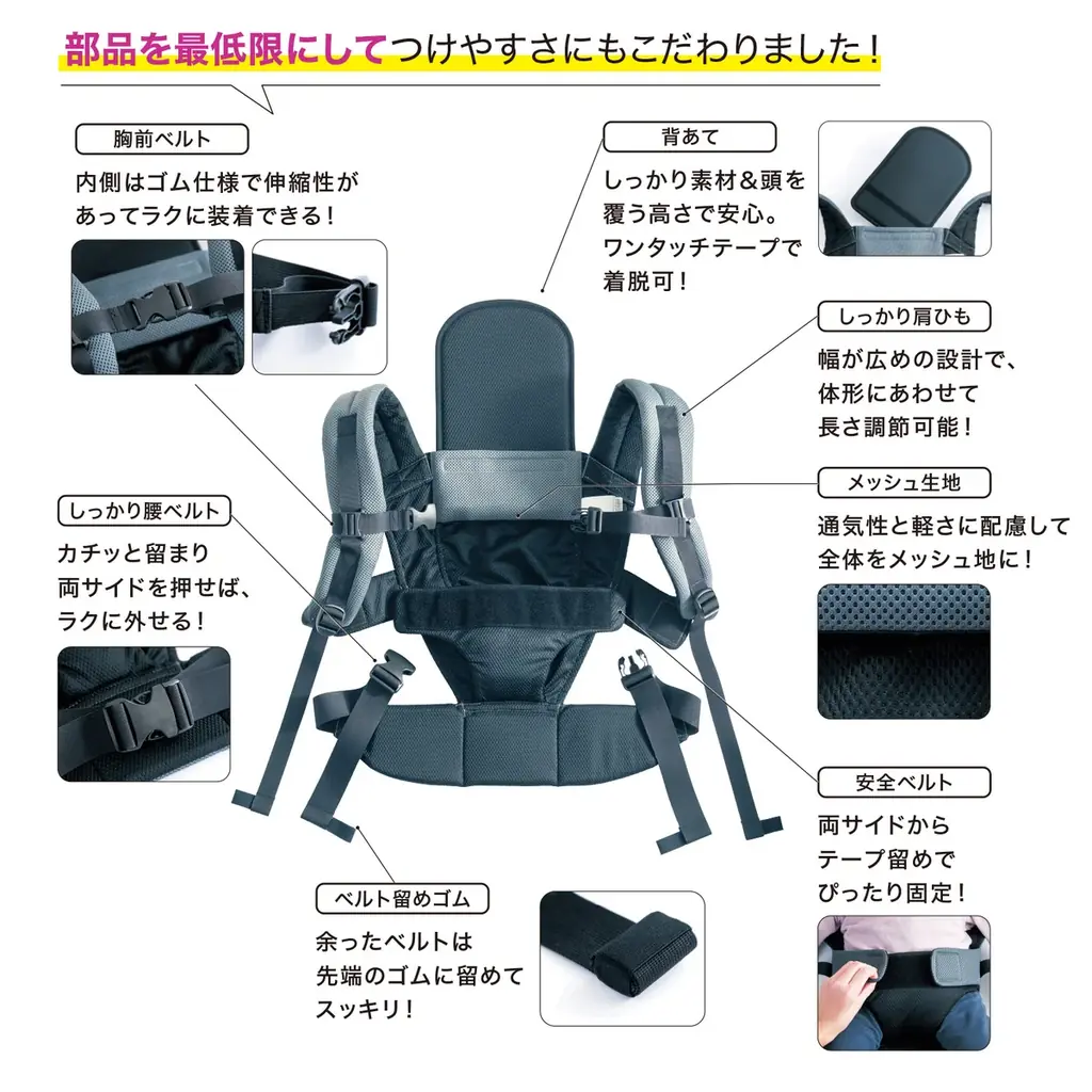 １・２・３でカンタン装着！新人保育士さんにも超わかりやすい「先生とつくったおんぶ紐」が誕生！ 画像 2