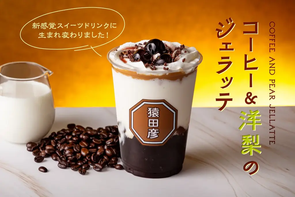 【猿田彦珈琲】ジェラシー級の美味しさ！新定番スイーツドリンク「jellatte」1/13リニューアル発売 画像 1