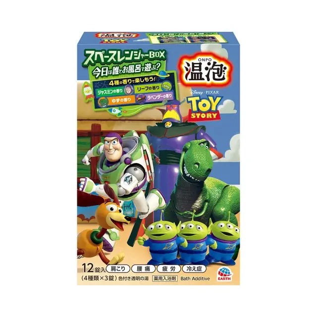 炭酸入浴剤『温泡』から「トイ・ストーリー」が新登場！選ぶ楽しさで毎日のお風呂に「小さな幸せ」を　アース製薬から、『温泡 トイ・ストーリー ウエスタンBOX/スペースレンジャーBOX 12錠入』を新発売 画像 3
