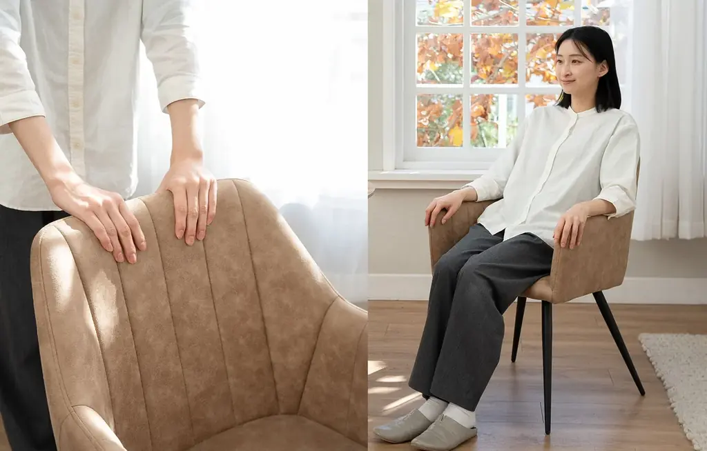 セラミック×木目の異素材MIXで、ご自宅はもちろんオフィスやカフェでも使えるラウンドダイニングテーブル『ENOAH（エノア）』が新登場！ 画像 10