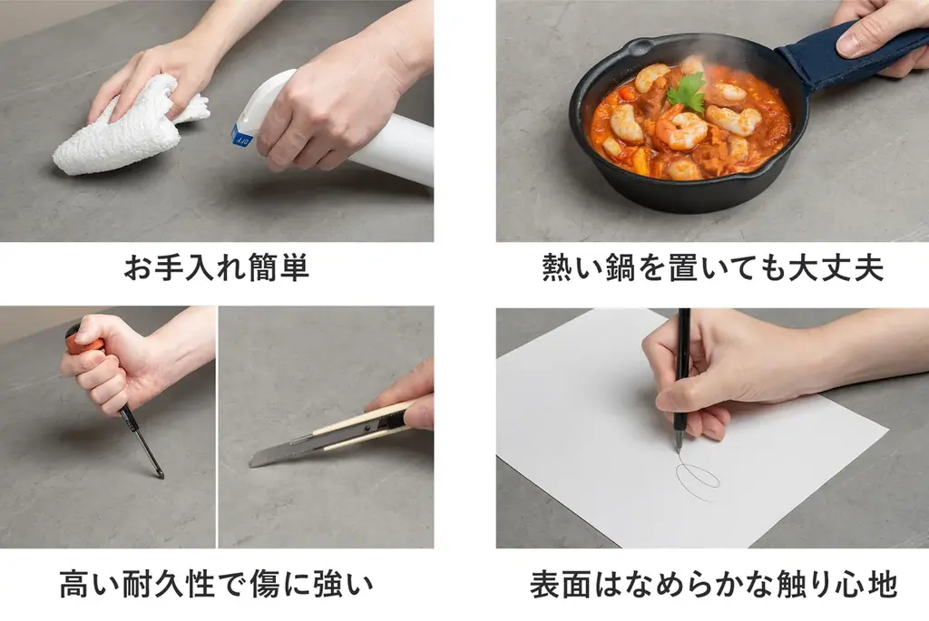 セラミック×木目の異素材MIXで、ご自宅はもちろんオフィスやカフェでも使えるラウンドダイニングテーブル『ENOAH（エノア）』が新登場！ 画像 7