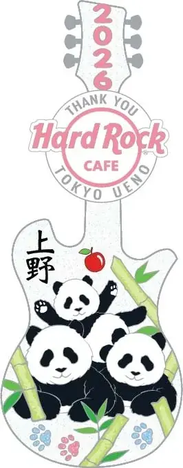 ★上野動物園パンダ送別記念ピンバッジ★「ハードロックカフェ」上野駅東京店「Thank you Panda Pin」発売 画像 2