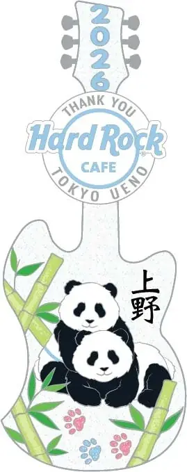 ★上野動物園パンダ送別記念ピンバッジ★「ハードロックカフェ」上野駅東京店「Thank you Panda Pin」発売 画像 3