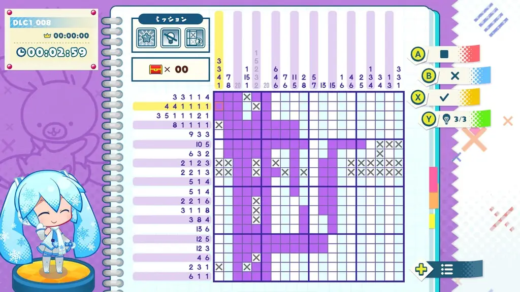 パズルゲーム『初音ミク ロジックペイントS+』の有料追加コンテンツを新発売！　雪ミクと一緒にパズルを楽しもう！ 画像 3