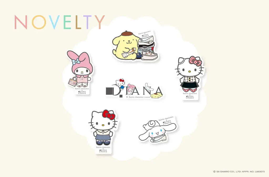 「Sanrio characters × DIANA」サンリオの大人気キャラクターとダイアナ株式会社の初のコラボレーションアイテムが登場！2月2日(月)より販売開始 画像 15