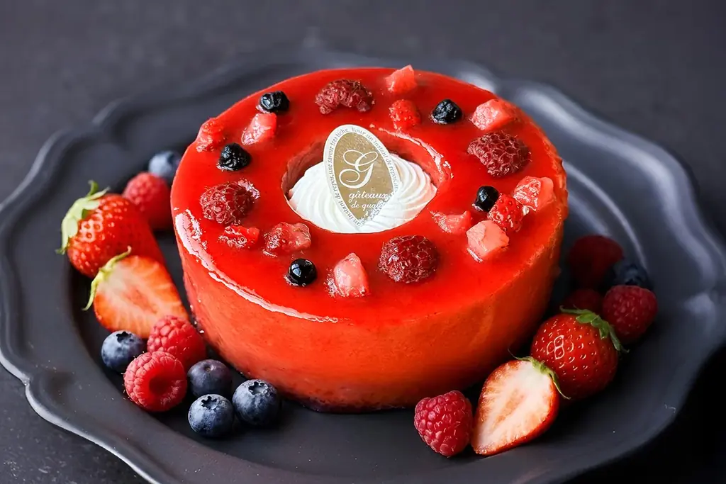 【いちごの日に新登場】ストロベリー・ラズベリー・ブルーベリーで“3倍”の幸せ！3種の欲張りベリーバウムが誕生 画像 1