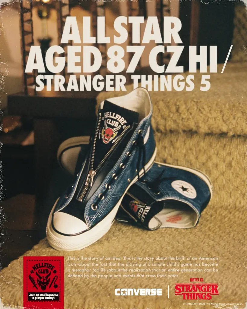CONVERSE×ストレンジャー・シングス、最終章配信記念のコラボレーション第2弾を発表 画像 3