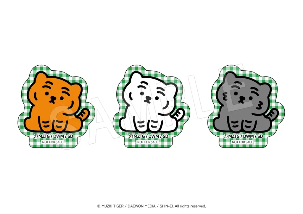 『MUZIK TIGER』×「マリオンクレープ」コラボが決定！自由気ままに生きるトラのトフィーと、その仲間たちの「アクリルステッカー」などの限定オリジナルグッズが登場！ 画像 5