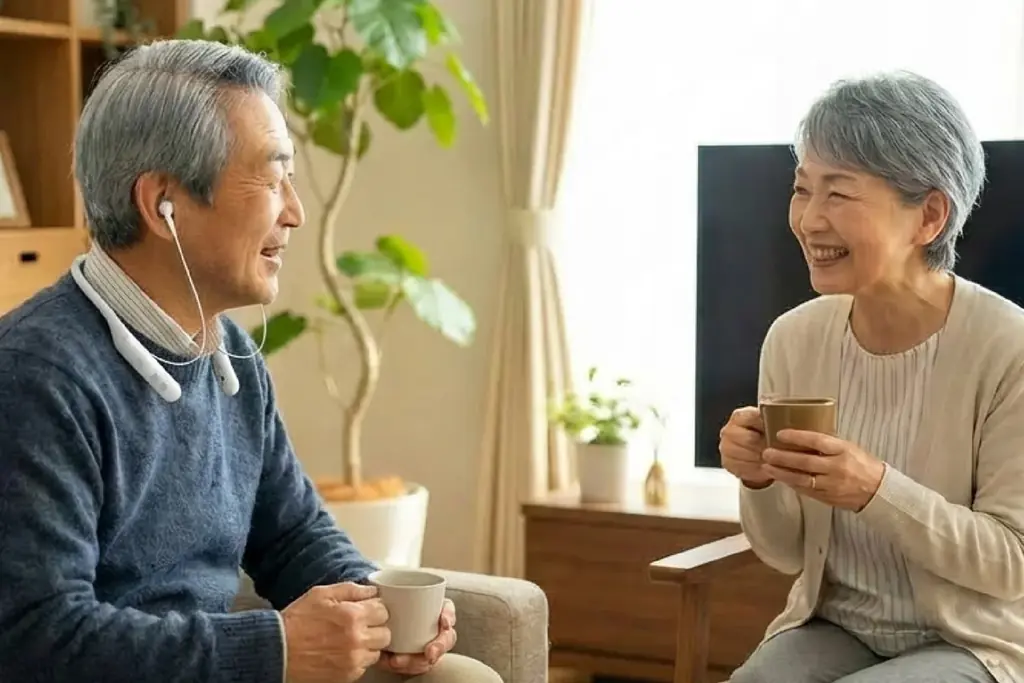 職場や公共施設での「聞き返し」を減らす。不快なハウリングを抑え、快適な聞こえを実現。首かけ軟骨伝導式集音器「cheero Otocarti LINK」を販売開始 画像 7