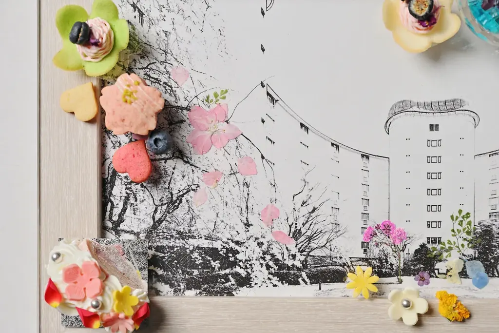 【ザ・プリンス 京都宝ヶ池】押し花とスイーツを重ねて自分だけのアートを仕上げる春のスペシャルスイーツ「花のレイヤーが紡ぐ “あまいろ” アート」を販売 画像 7