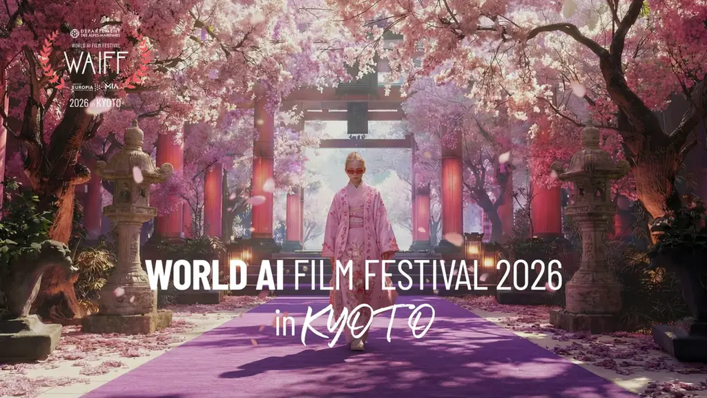 世界初・世界最大級のAI映画祭WORLD AI FILM FESTIVAL2026 in KYOTO 画像 1