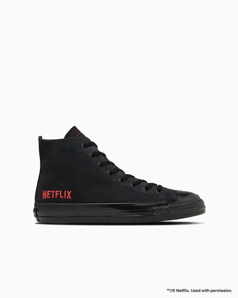 CONVERSE × Netflix 初コラボスニーカーが登場。Netflixロゴとスマイルラベルを採用した特別仕様のALL STAR 画像 3
