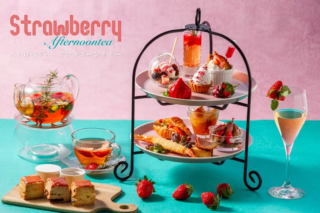 苺が主役の優雅な午後。ホテルテラス ザ ガーデン水戸で「ストロベリー・アフタヌーンティー」現在開催中 画像 1