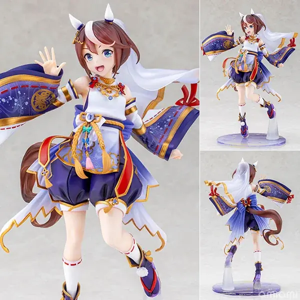 『ウマ娘 プリティーダービー』より、「トウカイテイオー」が和装姿のフィギュアで登場。あみあみにて予約受付中。 画像 2