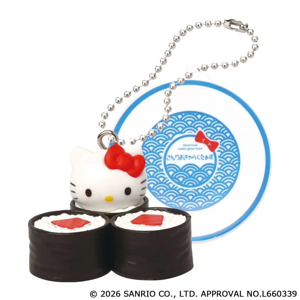 サンリオキャラクターズがお寿司になっちゃった！？「サンリオキャラクターズ　お寿司キーチェーン」がカプセルトイに登場！ 画像 2