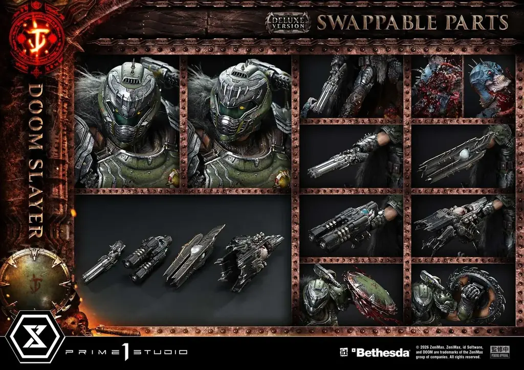 FPS『DOOM: The Dark Ages』より、「ドゥームスレイヤー」「インプ ストーカー」を1/4スケールで立体化 画像 10
