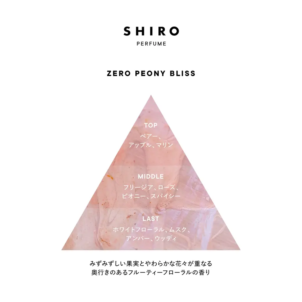 【SHIRO】LIMITED PERFUME　ZERO PEONY BLISS 画像 3