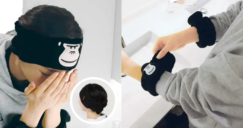 【ごリラックス】で身支度をトトノえる…！大人気のまもるさんフェイスシリーズから、ヘアバンド＆リストバンドが新発売！ 画像 2