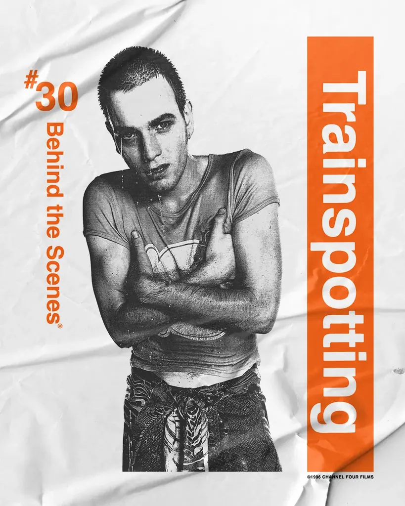 Behind the Scenes、映画『Trainspotting』公開30周年を記念した公式Tシャツを復刻！第一弾モデルをFilmarks Storeと一部劇場にて販売 画像 1