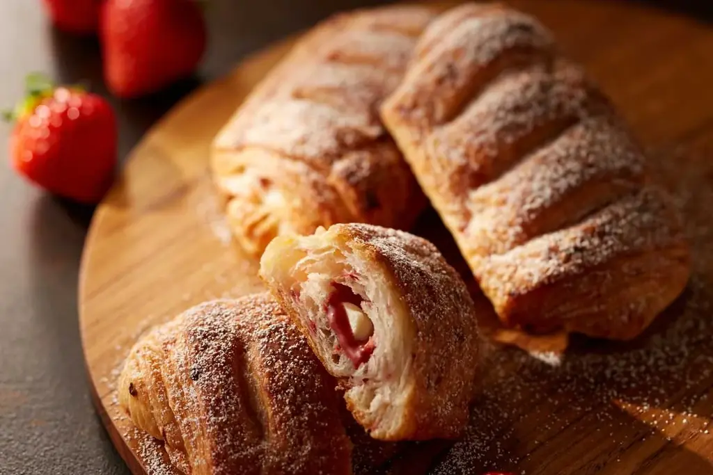 1月19日発売｜三日月屋の季節限定『クロワッサン いちご』