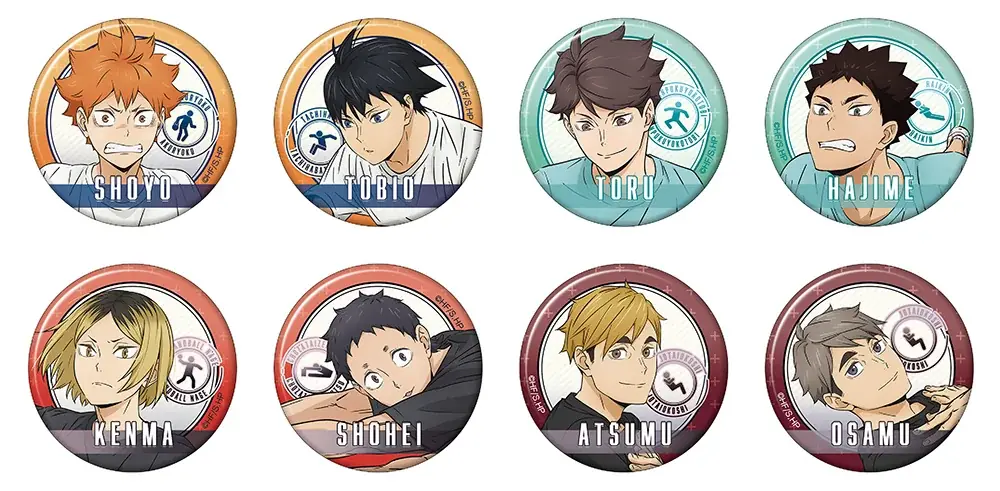 アニメ「ハイキュー!!」の日向、影山たち8人が、体力測定を受ける描き下ろしビジュアルの新商品が2026年3月14日発売！　アニメイトでは、特典「記録用紙風ポストカード」がもらえるフェアを開催!! 画像 3