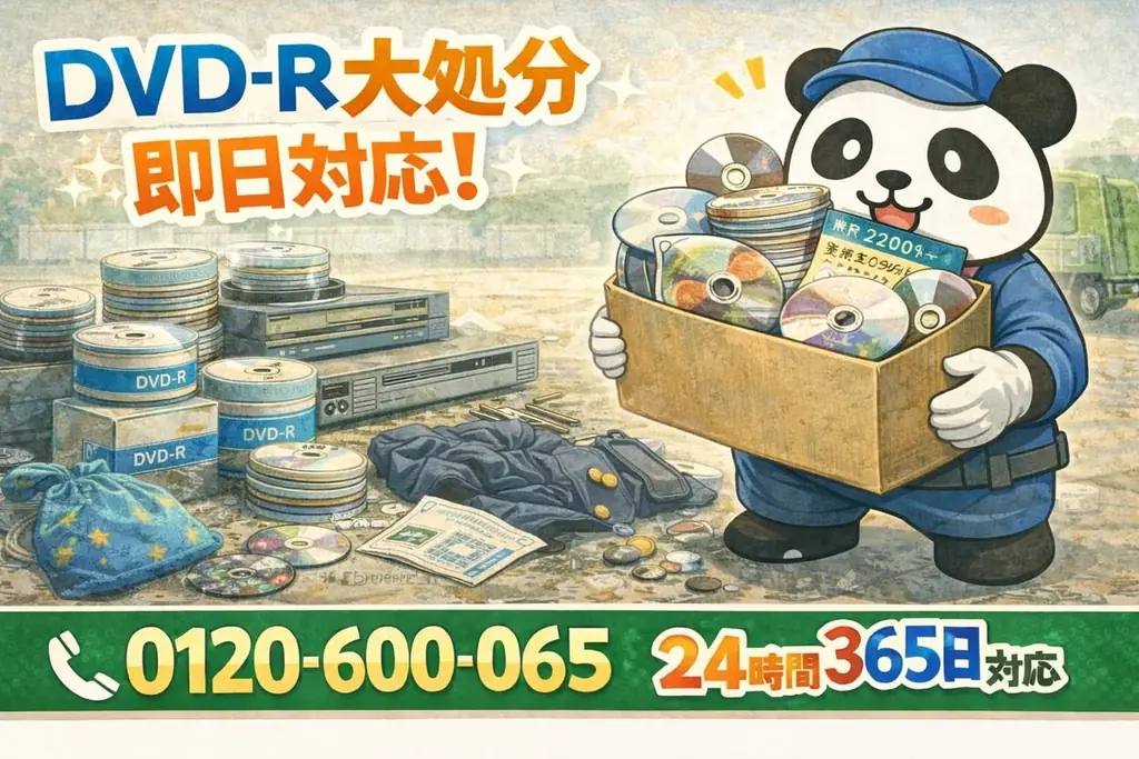 【西東京市限定】“録りためたDVD-R大処分キャンペーン”（2月は1,000円割引）｜不用品回収のまるっと本舗 画像 1