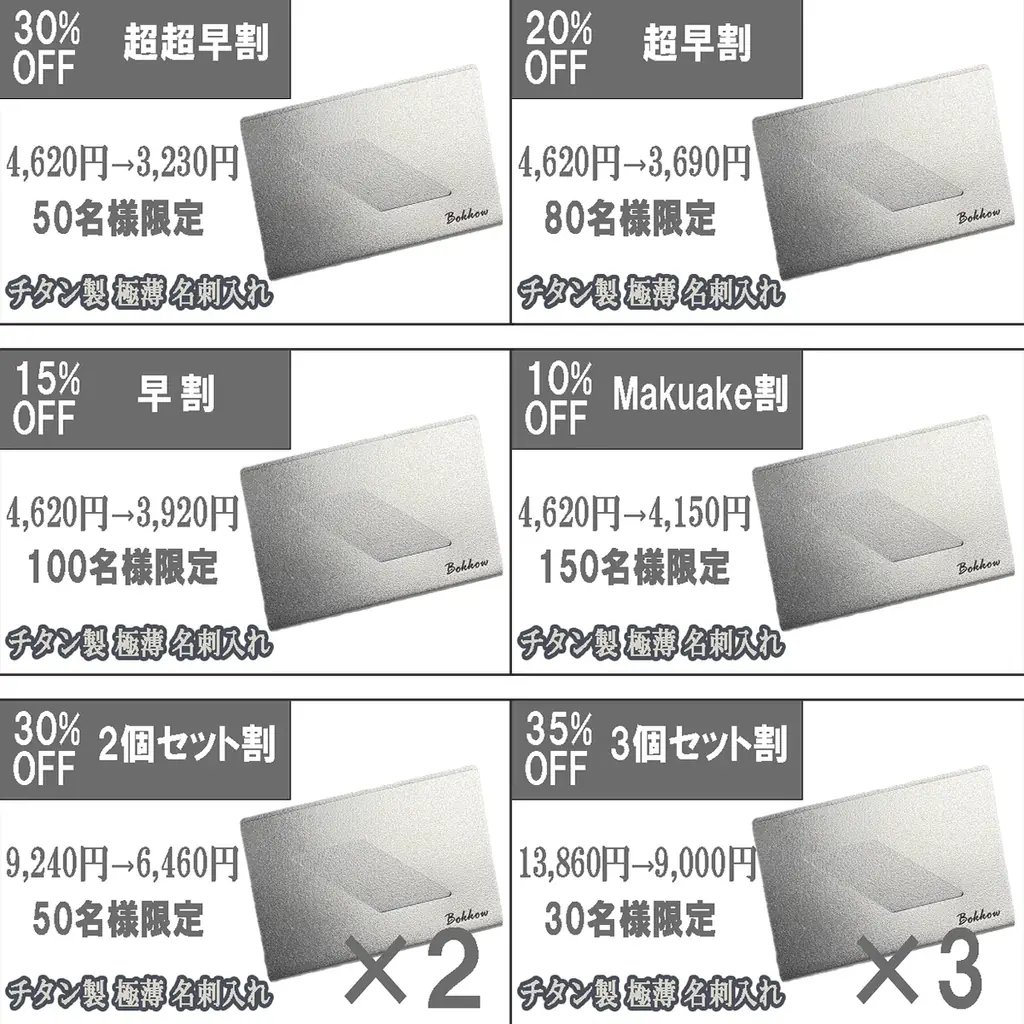 [開始約３０分で目標金額達成][燕三条 チタン製 極薄 名刺入れ] 画像 5