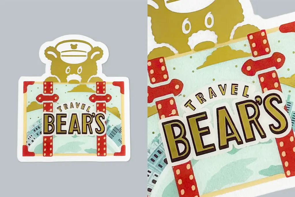 【新商品】箔押しブランド「ROKKAKU」と、人気イラストレーターオビワンのコラボ『旅熊 TOURSシリーズ エンボス缶セット』『旅熊 TOURSシリーズ ステーショナリー』が一般販売開始いたします 画像 19