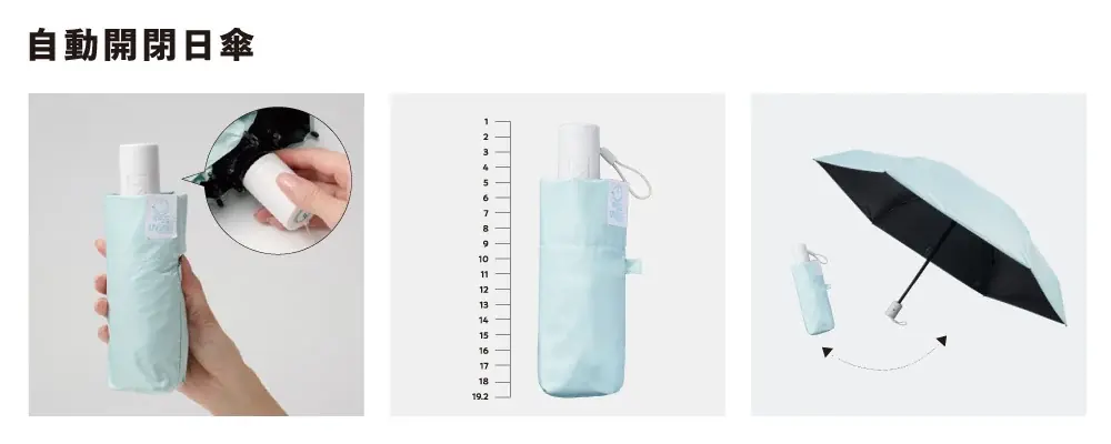 約11.7cm、世界最小級の折りたたみ傘が遮光率・UVカット率100％に進化！晴雨兼用日傘「ミラクルテック プロテクション」 1月15日より新発売 画像 3