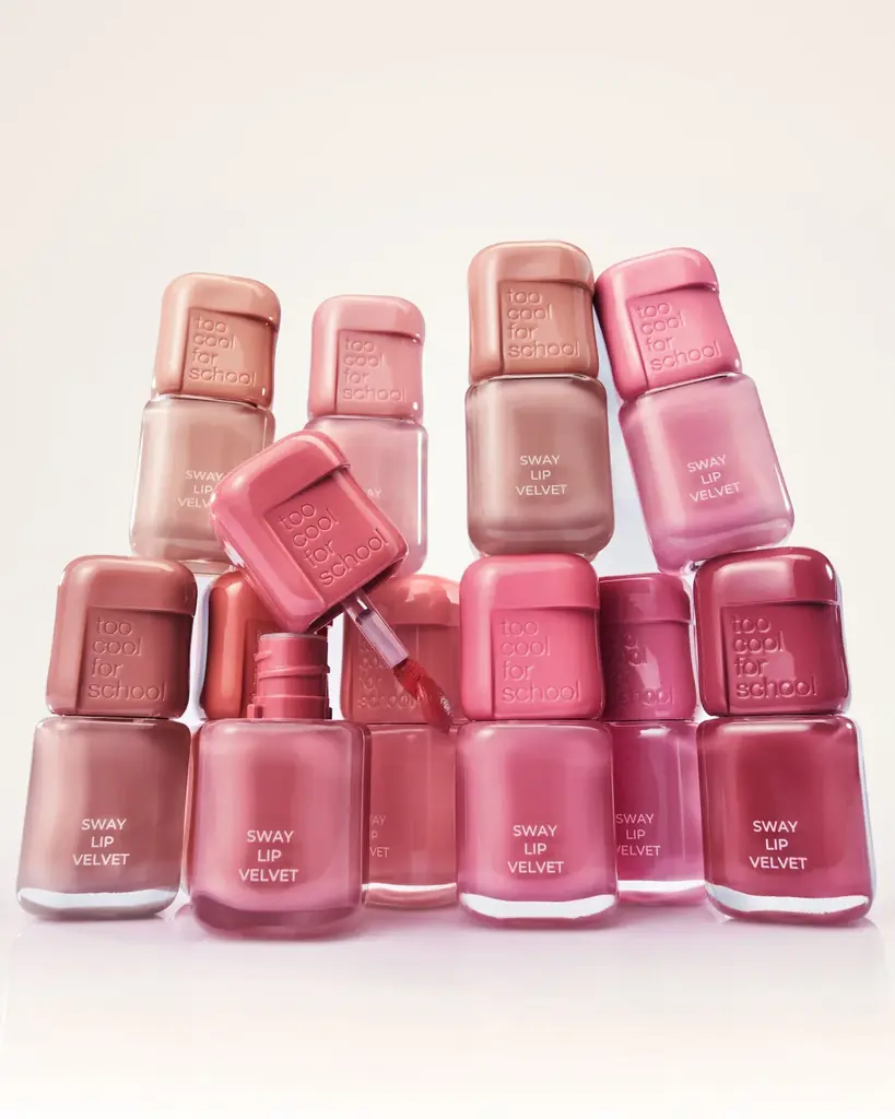 韓国発コスメブランド「too cool for school」／マットなのに乾燥しない！すべすべに仕上がる新感覚のベルベットリップ「スウェイリップベルベット」日本オフライン店舗に初上陸 画像 2