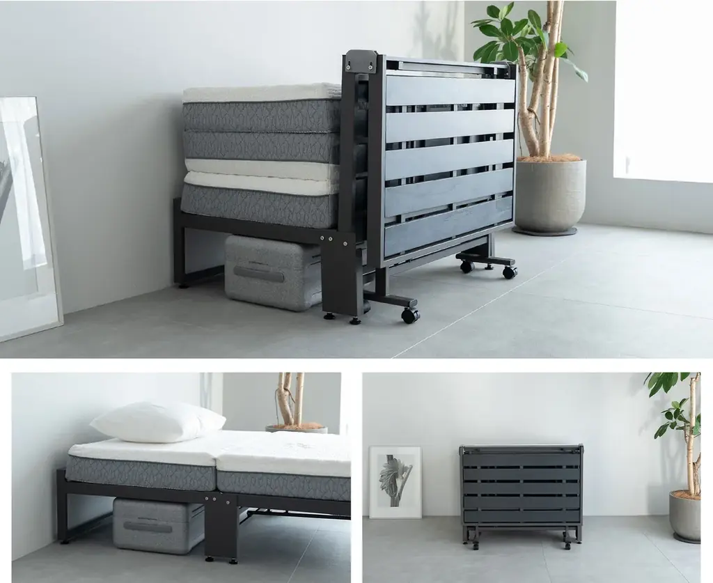 『布団をたたむ』を令和のライフスタイルに合わせてアップデート。トランスフォーム家具ブランドTATAMUから三つ折りマットレス専用折りたたみベッド「FARBLE（ファーブル）」が新登場。 画像 7