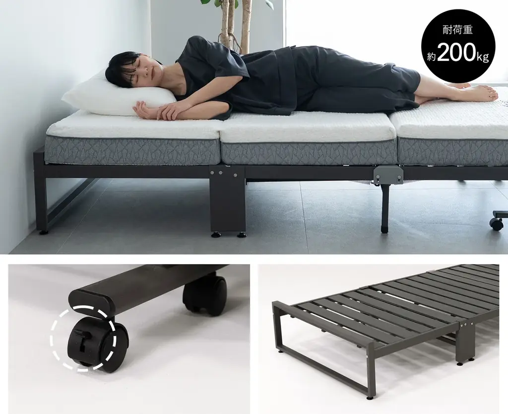 『布団をたたむ』を令和のライフスタイルに合わせてアップデート。トランスフォーム家具ブランドTATAMUから三つ折りマットレス専用折りたたみベッド「FARBLE（ファーブル）」が新登場。 画像 8