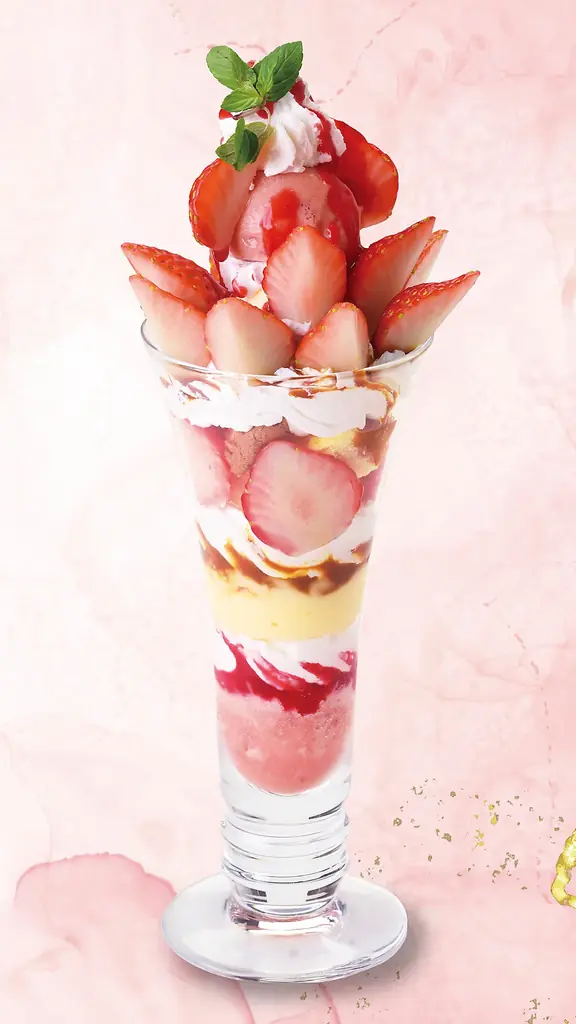 【銀座コージーコーナー】苺づくしの春パフェ＆ワッフルサンド、春野菜を楽しむパスタ2品の提供を開始 画像 2