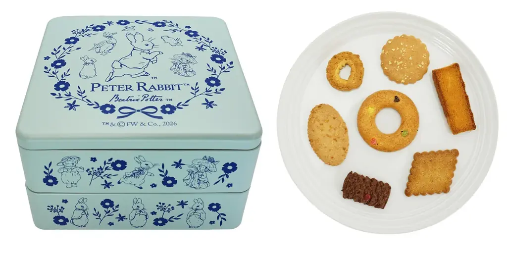 『ピーターラビット™重箱クッキーセット』を「元町ファクトリーOnline Shop」で100個限定予約販売開始 画像 2