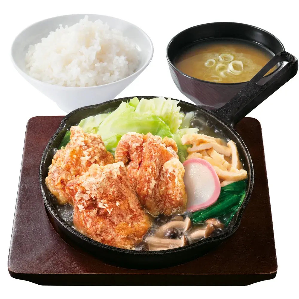 【ちゃんこ＆からあげ】冬の定番鍋をからあげ定食に「出汁生姜からあげの塩ちゃんこ盛り定食」からやまに新登場！ 画像 2